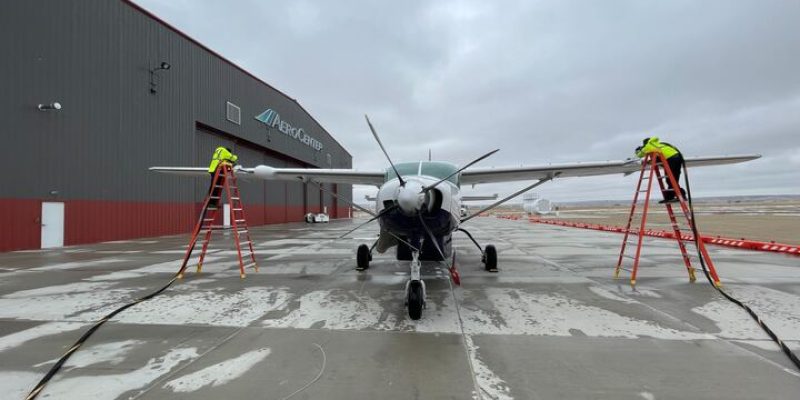Aero Centers CPR FBO fueling an Airplane
